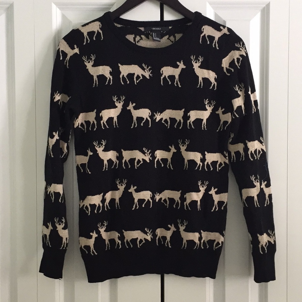 Sparkly Deer Sweater
